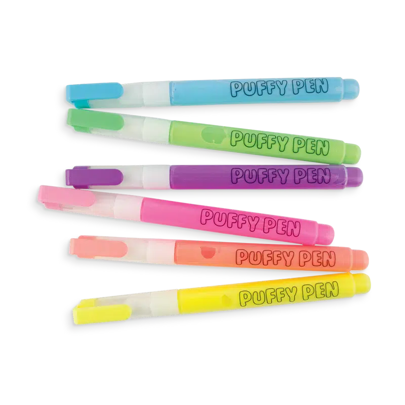 Magic Neon Puffy Pens-OOLY-The Red Balloon Toy Store