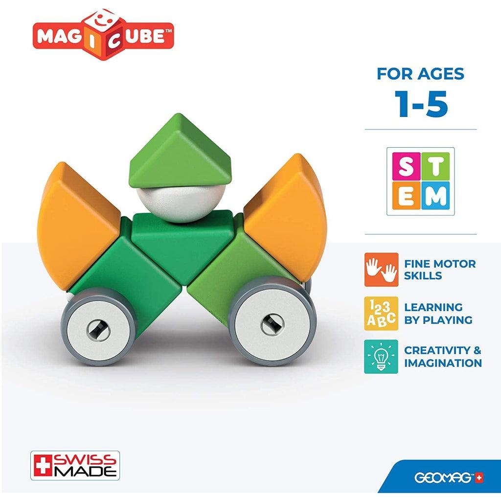 Magicube Shapes - Wheels Set 13 pcs-Geomag-The Red Balloon Toy Store