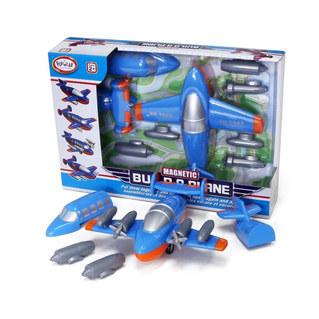 Magnetic Build-A-Truck: Airplane-Popular Playthings-The Red Balloon Toy Store
