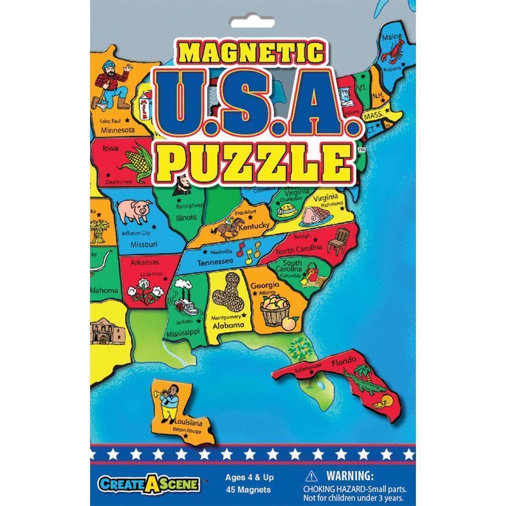 Magnetic USA Puzzle™-Playmonster-The Red Balloon Toy Store