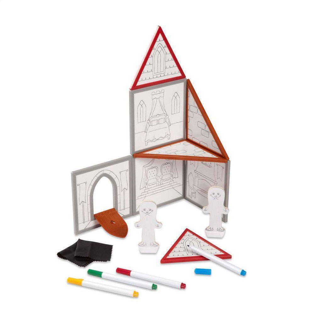 Magnetivity Magnetic Building Play Set - Draw & Build Castle-Melissa & Doug-The Red Balloon Toy Store