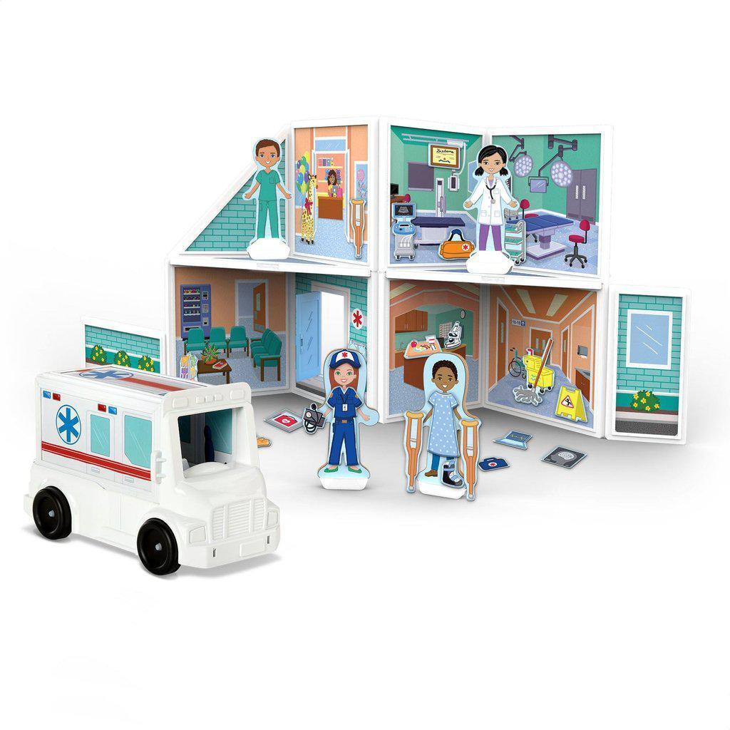 Magnetivity Magnetic Building Play Set - Hospital-Melissa & Doug-The Red Balloon Toy Store