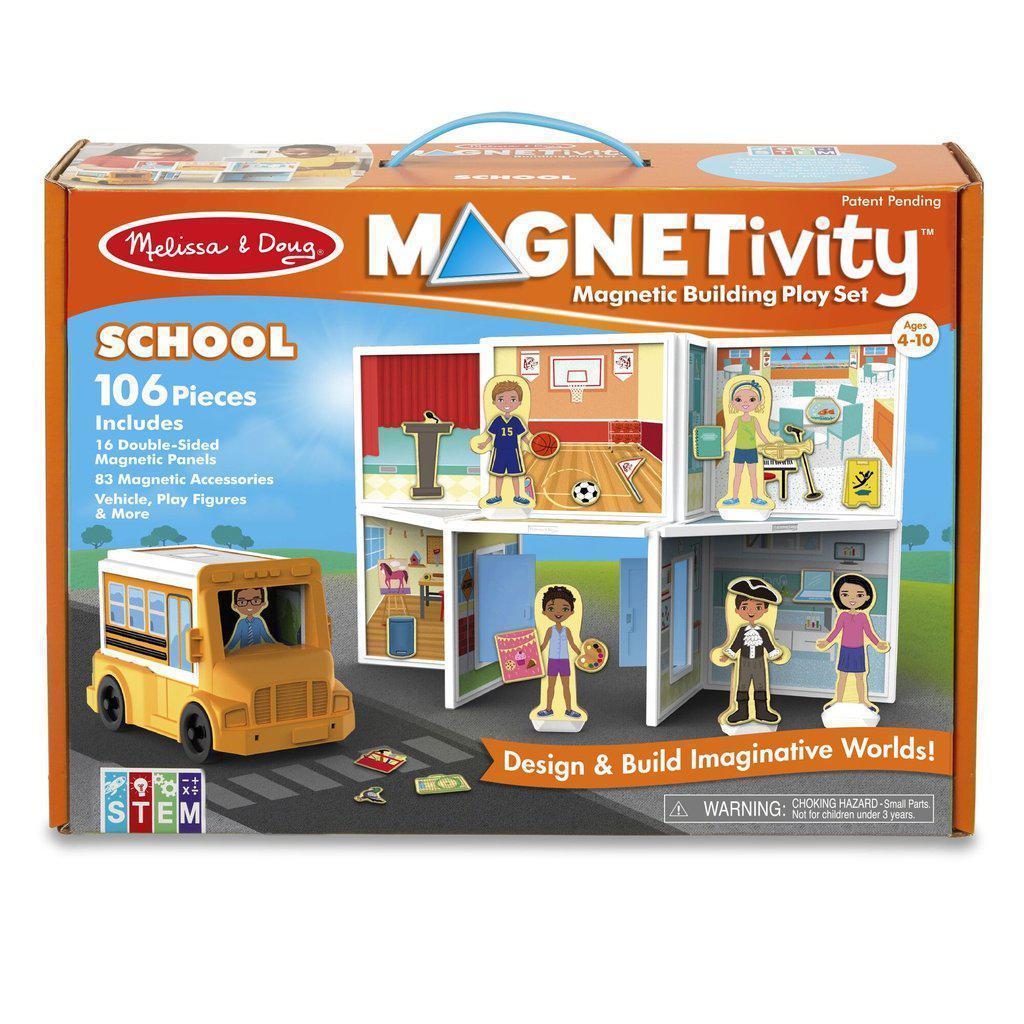 Magnetivity Magnetic Building Play Set - School-Melissa & Doug-The Red Balloon Toy Store