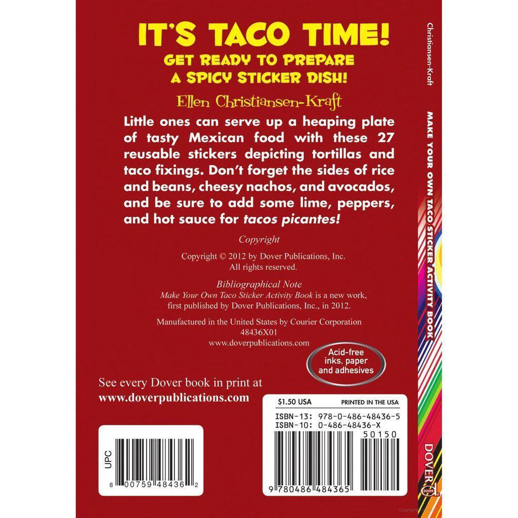 Make Your Own Taco Sticker Activity Book-Dover Publications-The Red Balloon Toy Store