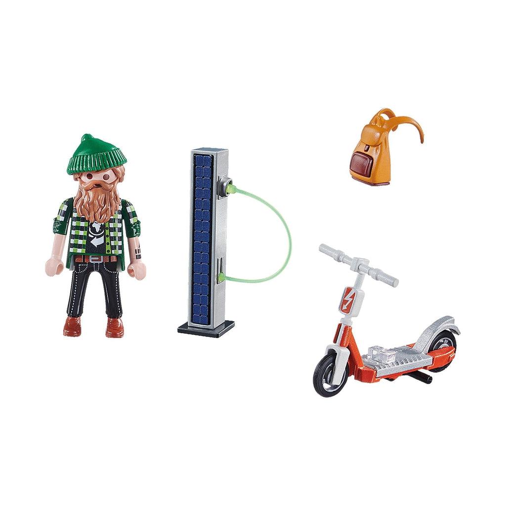 Man with E-Scooter-Playmobil-The Red Balloon Toy Store