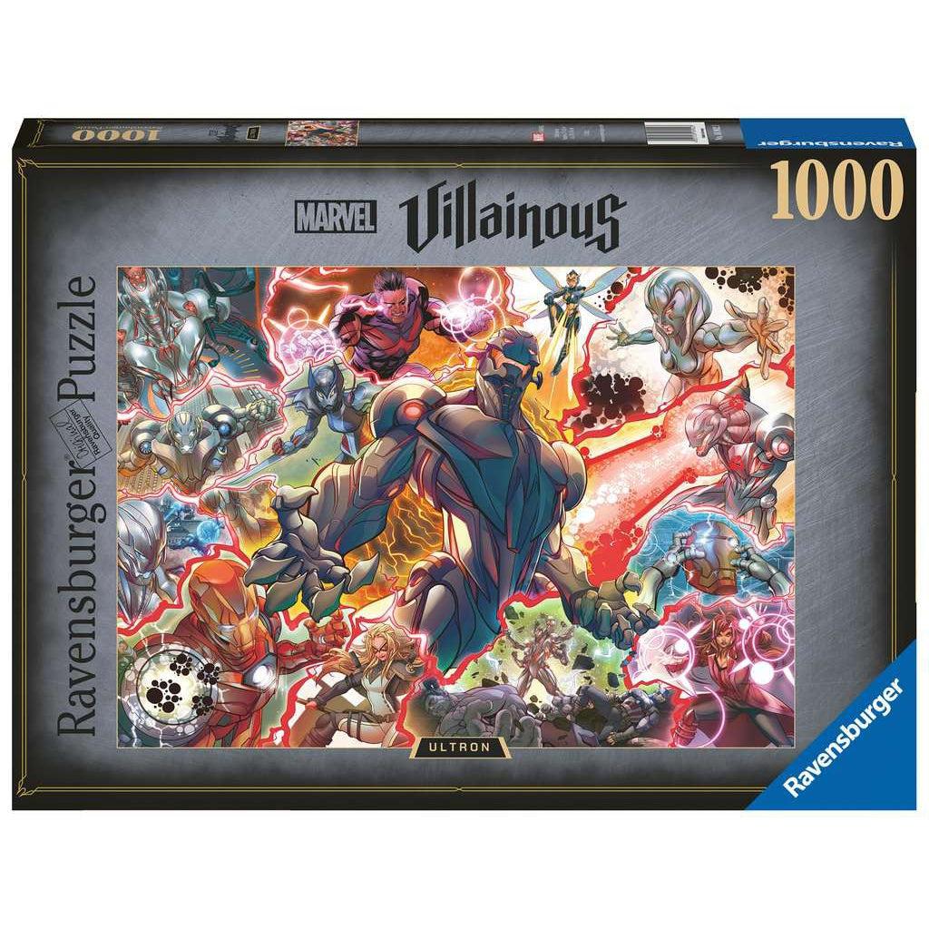 Ravensburger puzzle box | Marvel Villainous | Image of Ultron and other Marvel characters | 1000pcs