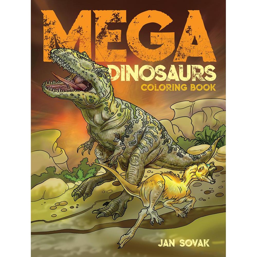 Mega Dinosaurs Coloring Book-Dover Publications-The Red Balloon Toy Store