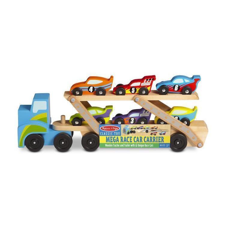 Mega Race-Car Carrier-Melissa & Doug-The Red Balloon Toy Store