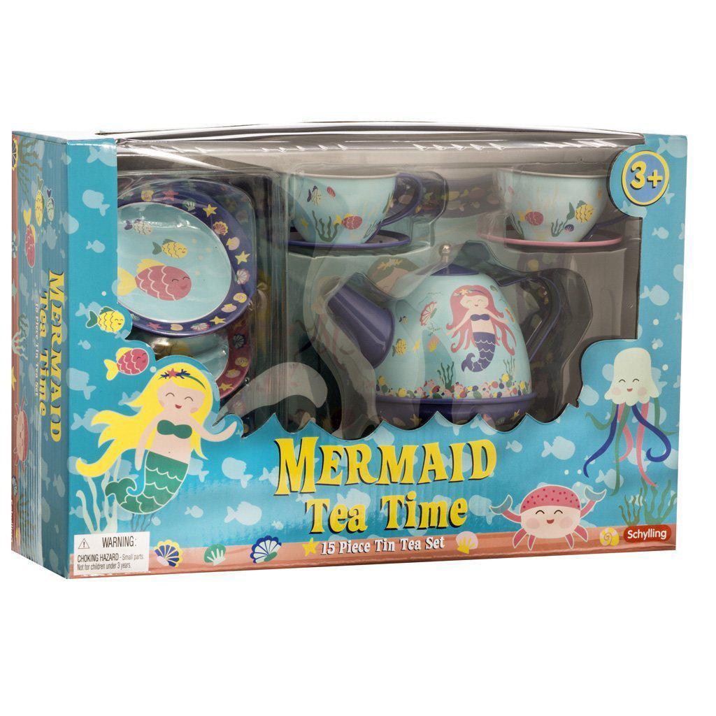 Mermaid Tin Tea Set-Schylling-The Red Balloon Toy Store