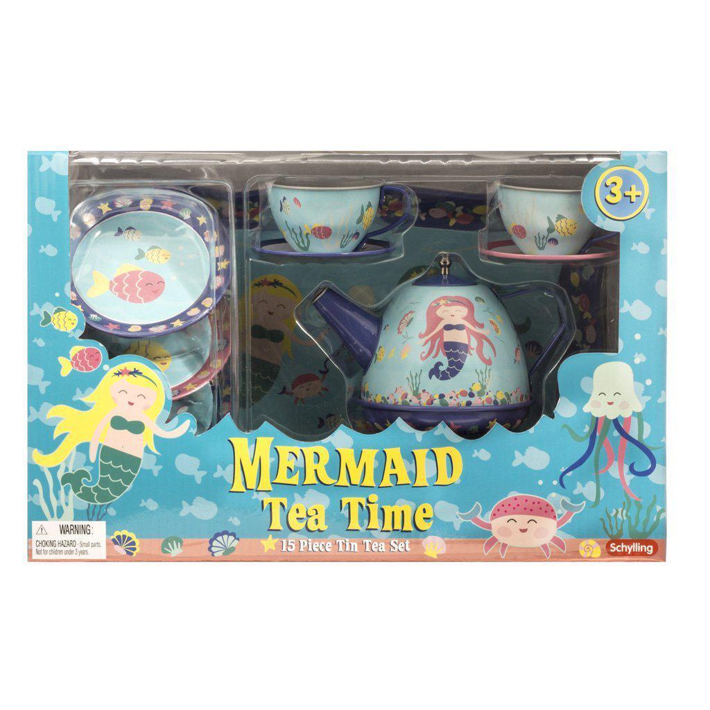 Mermaid Tin Tea Set-Schylling-The Red Balloon Toy Store