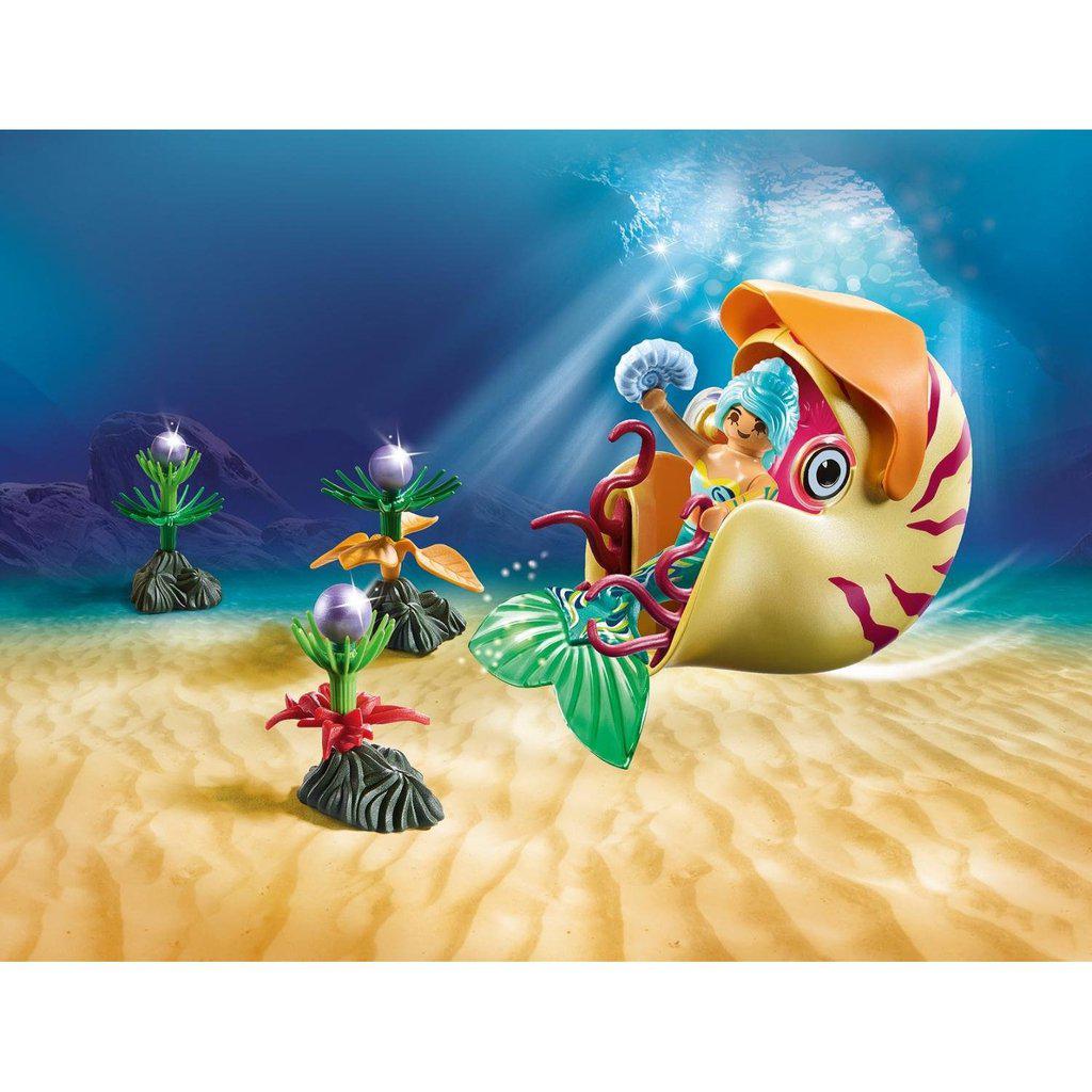 Mermaid with Sea Snail Gondola-Playmobil-The Red Balloon Toy Store