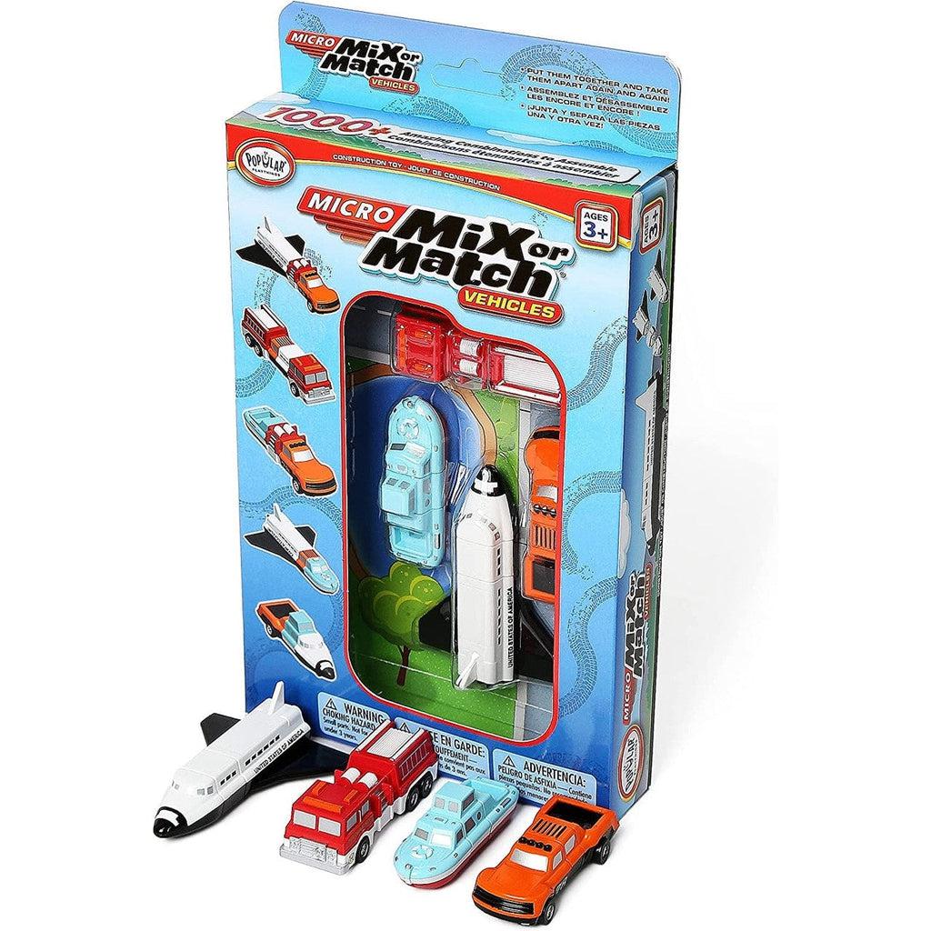 Micro Mix or Match Vehicles Blue Set-Popular Playthings-The Red Balloon Toy Store