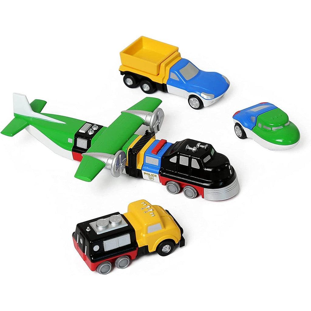 Micro Mix or Match Vehicles Orange Set-Popular Playthings-The Red Balloon Toy Store