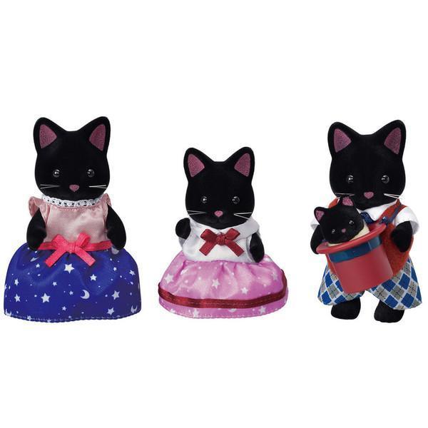 Midnight Cat Family-Calico Critters-The Red Balloon Toy Store