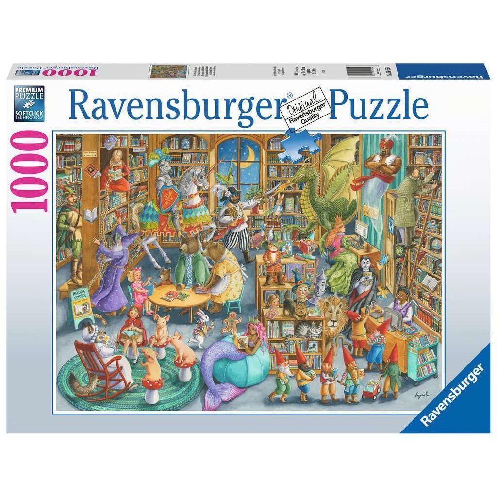 The puzzle box shows a preview of the image in the center below the ravensburger logo. puzzle described more on next image