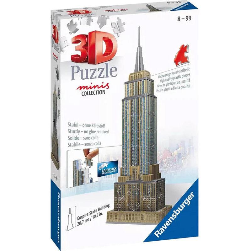 Puzzle box | Image of mini 3D model of Empire State Building | 54 pcs