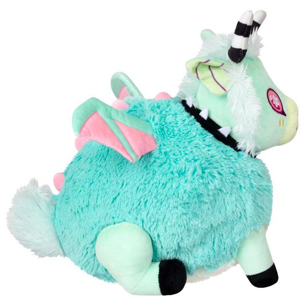 Side view of the plush. Shows that it has horse legs with black hooves.
