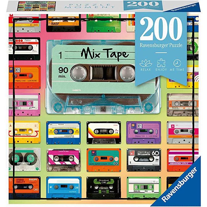 Puzzle box | Image is a collage of cassette tapes with one large main tape | 200pcs