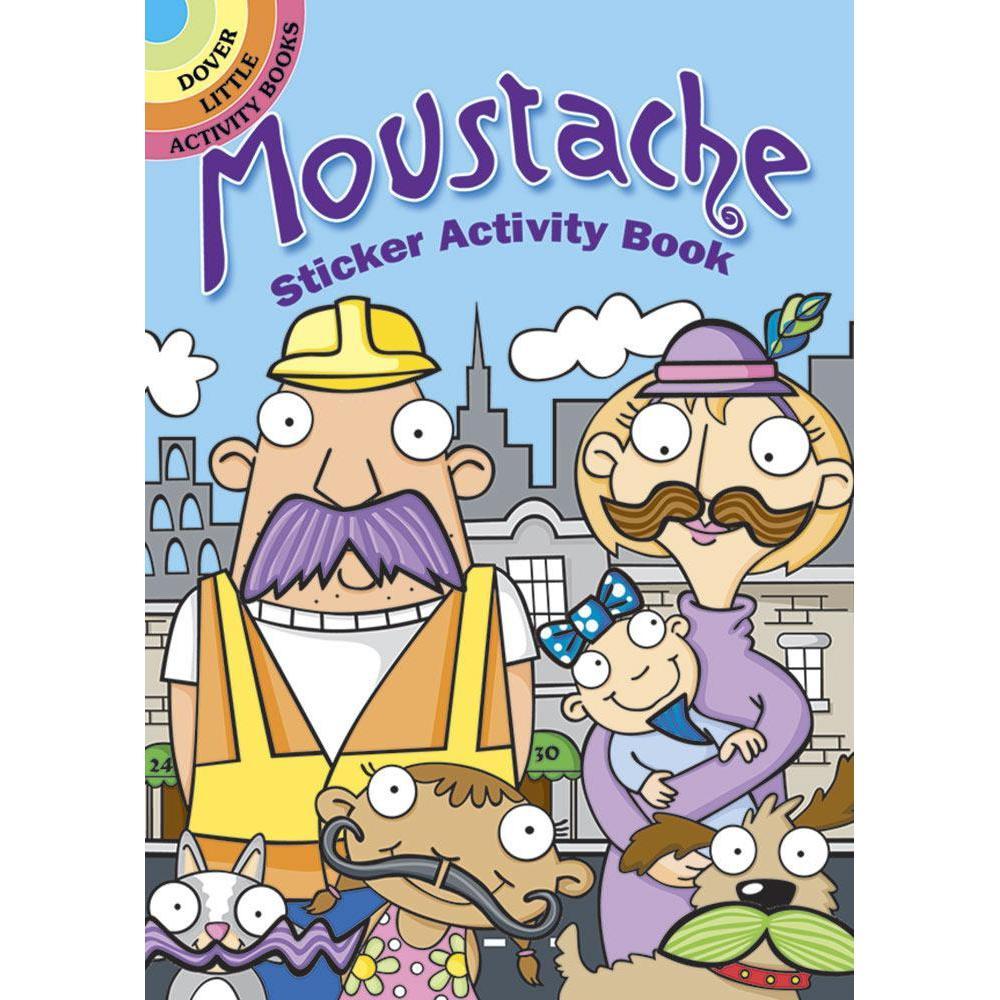 Moustache Sticker Activity Book-Dover Publications-The Red Balloon Toy Store