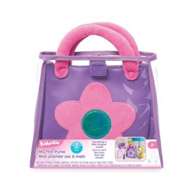 Image of the packaging for My First Purse. The felt purse is held in a thin plastic bag.
