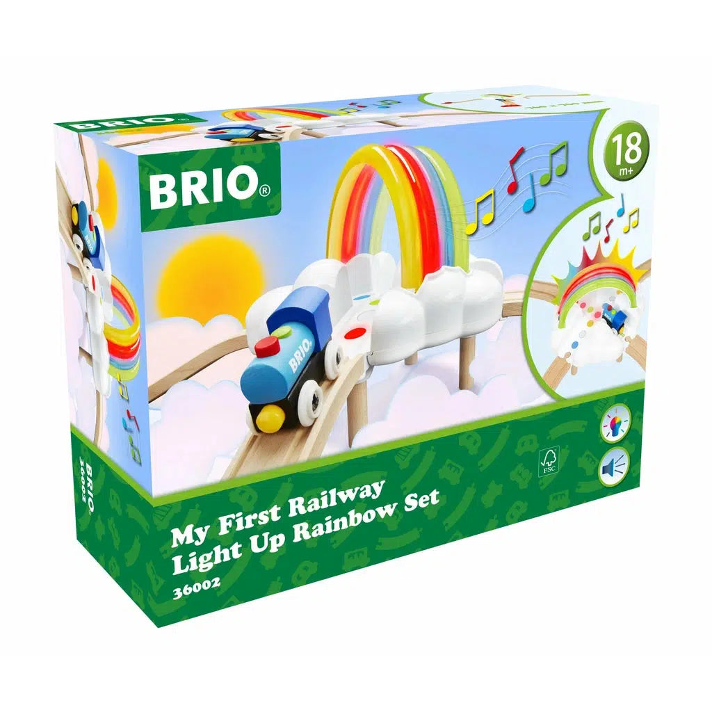 My First Railway Light Up Rainbow Set-Brio-The Red Balloon Toy Store