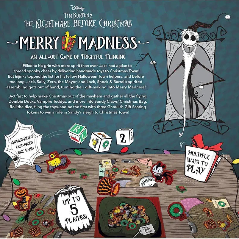 Nightmare Before Christmas Merry Madness-USAopoly-The Red Balloon Toy Store