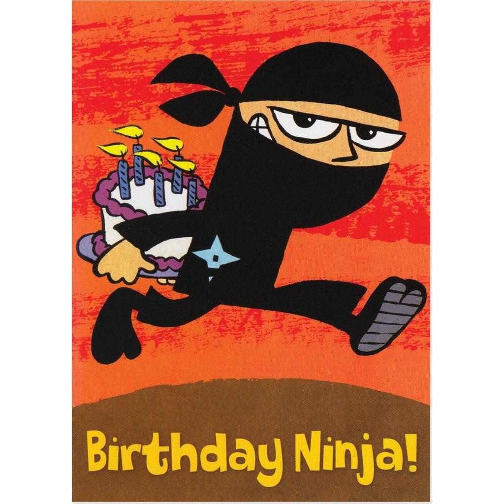 Ninja - Birthday Card-Peaceable Kingdom-The Red Balloon Toy Store