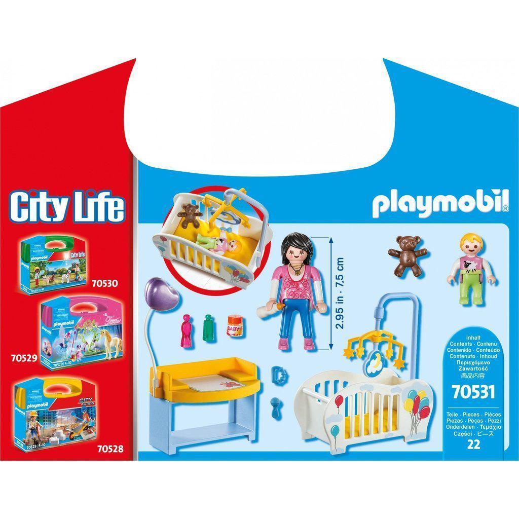 kløft horisont gallon Playmobil City Life Nursery Carry Case - 70531 – The Red Balloon Toy Store