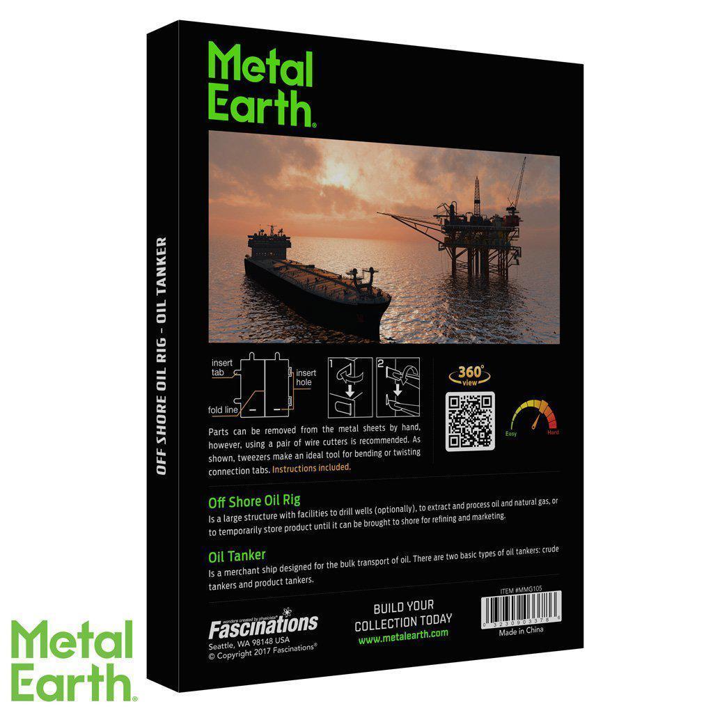 Offshore Oil Rig & Oil Tanker Gift Set-Metal Earth-The Red Balloon Toy Store