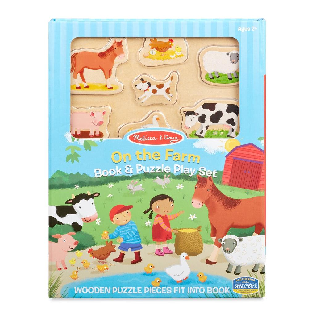 On the Farm Book and Puzzle Play Set-Melissa & Doug-The Red Balloon Toy Store