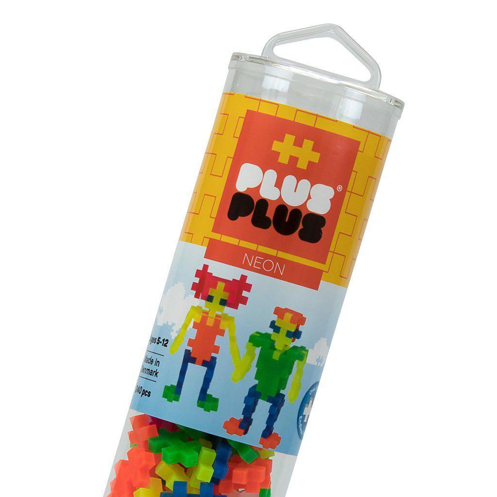 Open Play Tube - 240pc Neon Mix-Plus-Plus-The Red Balloon Toy Store