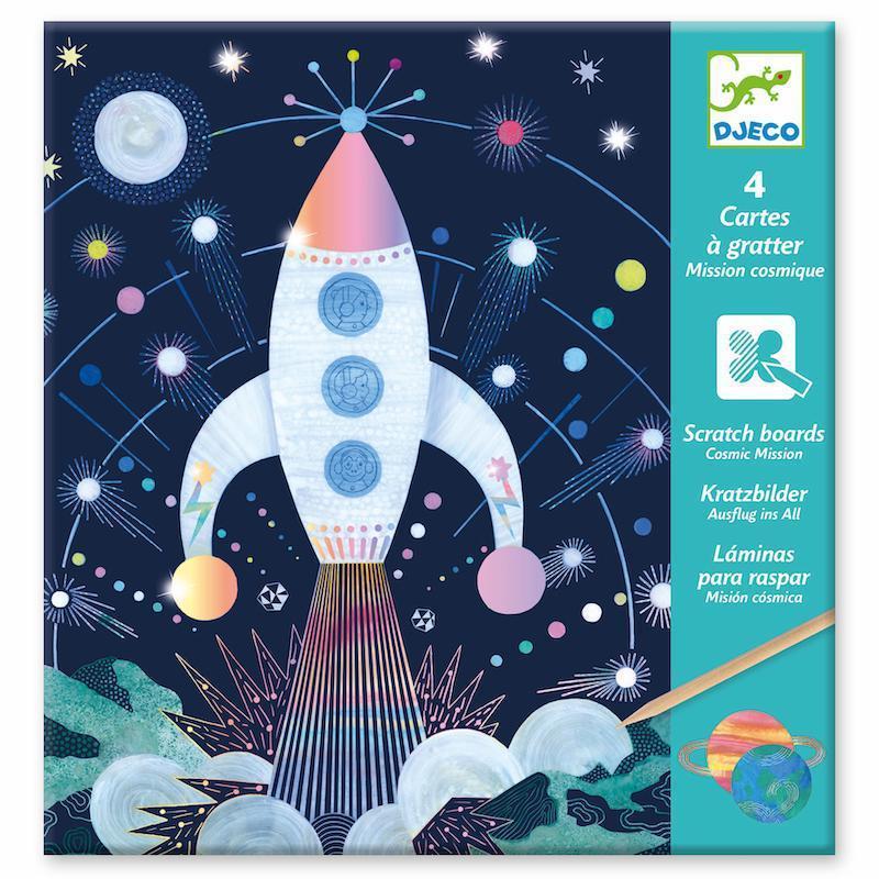 Petit Gifts - Scratch Cards Cosmic Mission-Djeco-The Red Balloon Toy Store