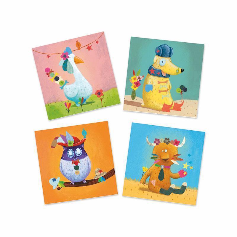 Petit Gifts - Sticker Kits Create Animals-Djeco-The Red Balloon Toy Store