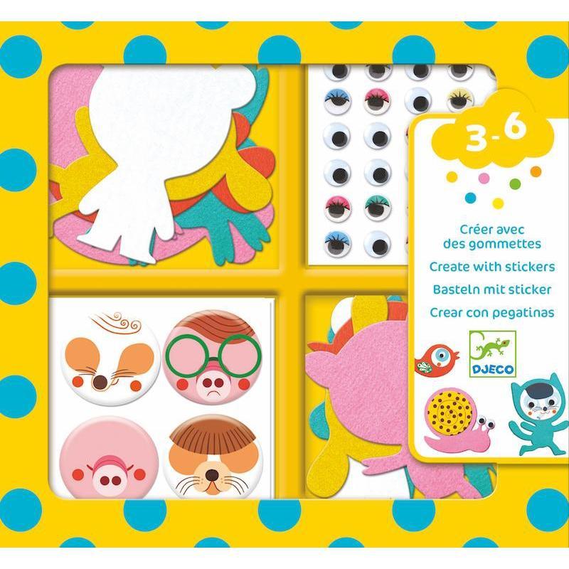 Petit Gifts - Sticker Kits I Love Animals-Djeco-The Red Balloon Toy Store