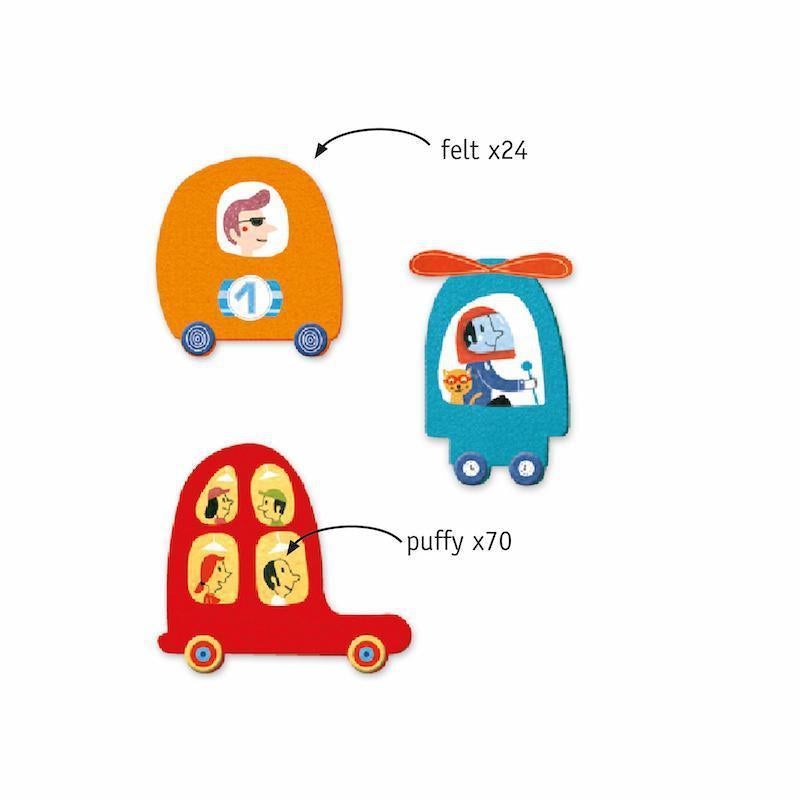 Petit Gifts - Sticker Kits I Love Cars-Djeco-The Red Balloon Toy Store