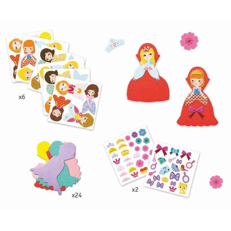 Petit Gifts - Sticker Kits I Love Princesses-Djeco-The Red Balloon Toy Store