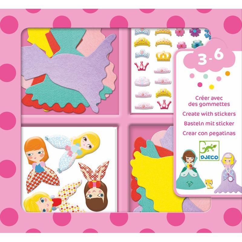 Petit Gifts - Sticker Kits I Love Princesses-Djeco-The Red Balloon Toy Store