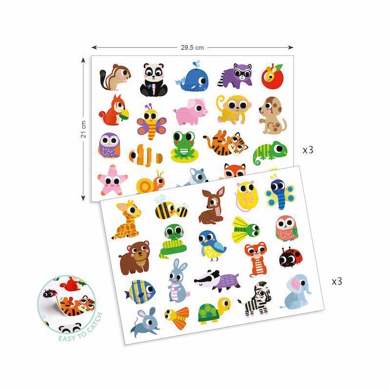 PG Stickers Baby Animals-Djeco-The Red Balloon Toy Store