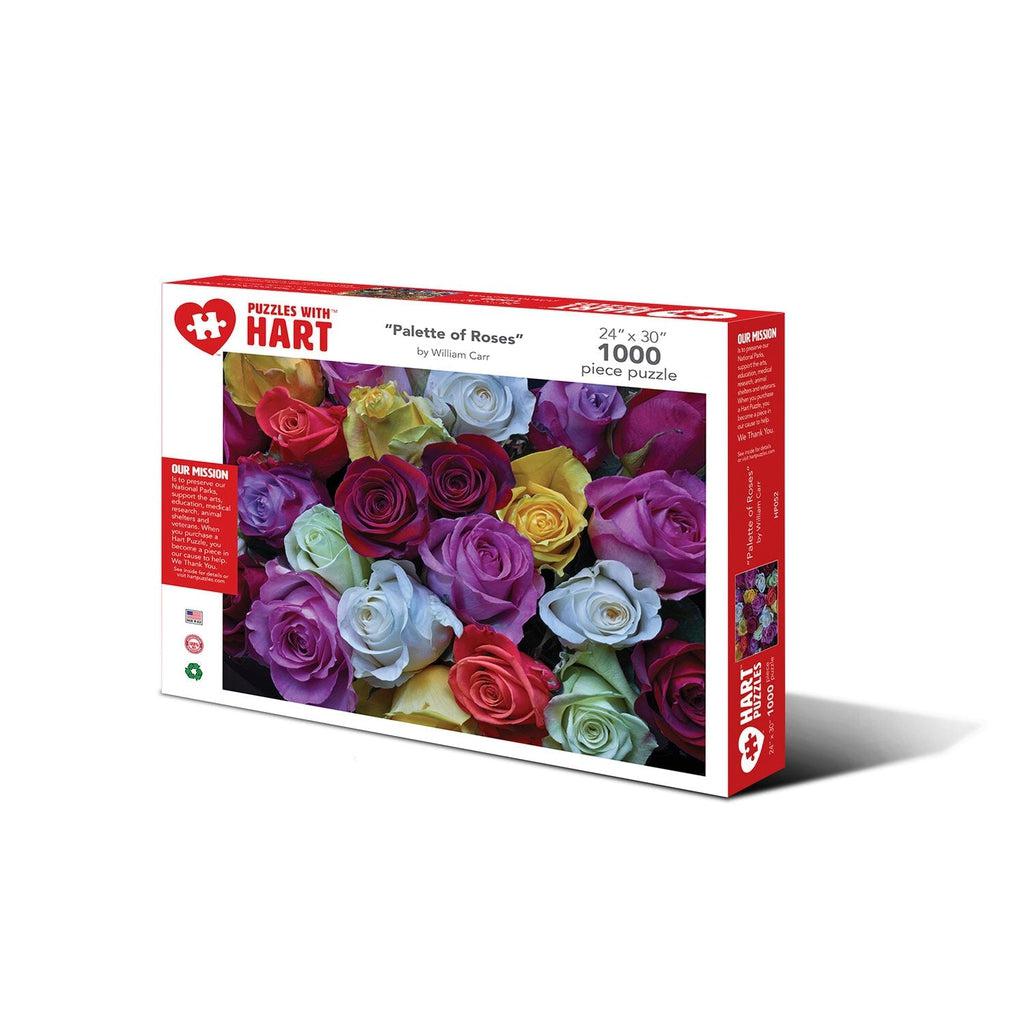 Palette of Roses 1000pc-Hart Puzzles-The Red Balloon Toy Store