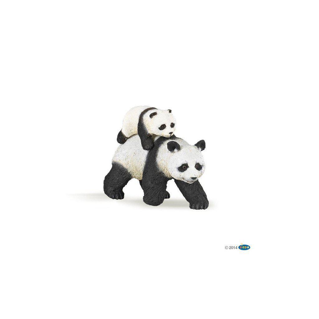 Panda and Baby Panda-Papo-The Red Balloon Toy Store