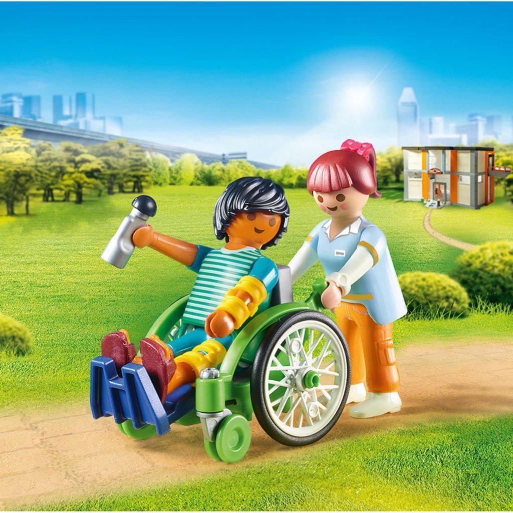 Patient in Wheelchair-Playmobil-The Red Balloon Toy Store