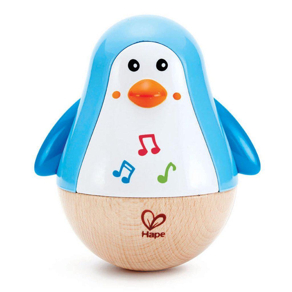 Peguin Musical Wobbler-Hape-The Red Balloon Toy Store