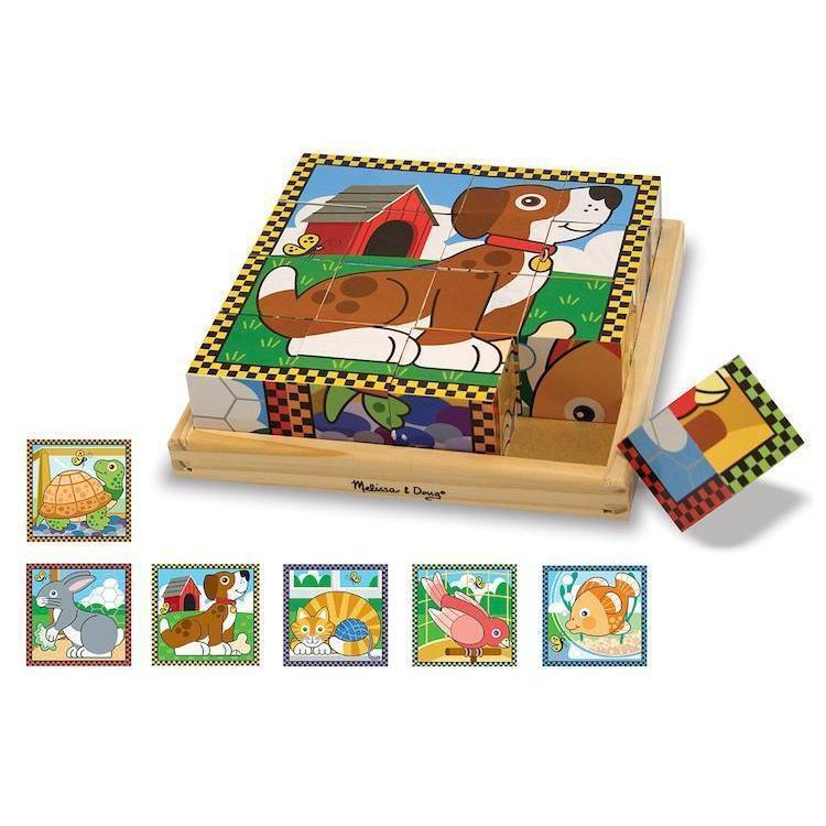 Pets Cube Puzzle-Melissa & Doug-The Red Balloon Toy Store