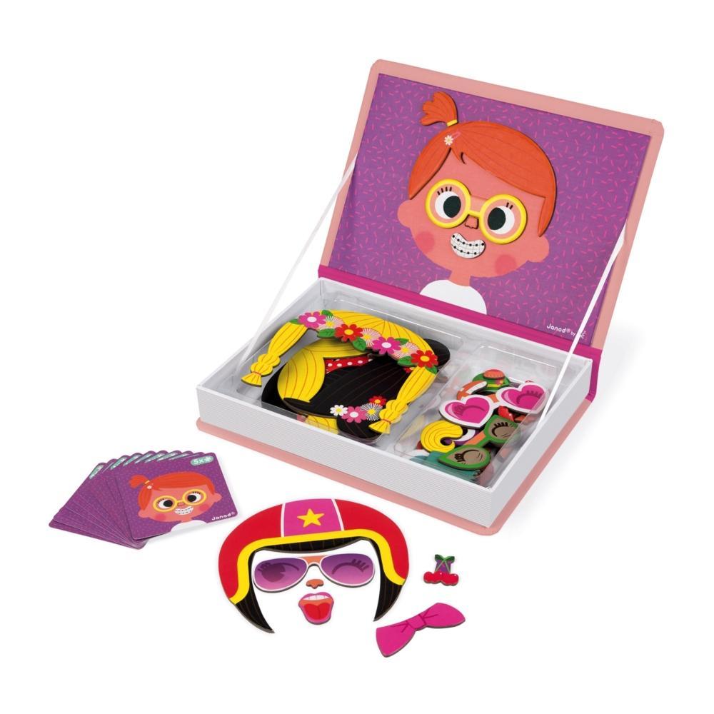 Pink Crazy Faces Magneti'Book-Juratoys-The Red Balloon Toy Store