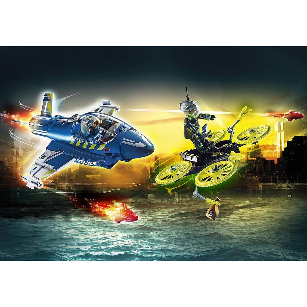 Police Jet with Drone-Playmobil-The Red Balloon Toy Store