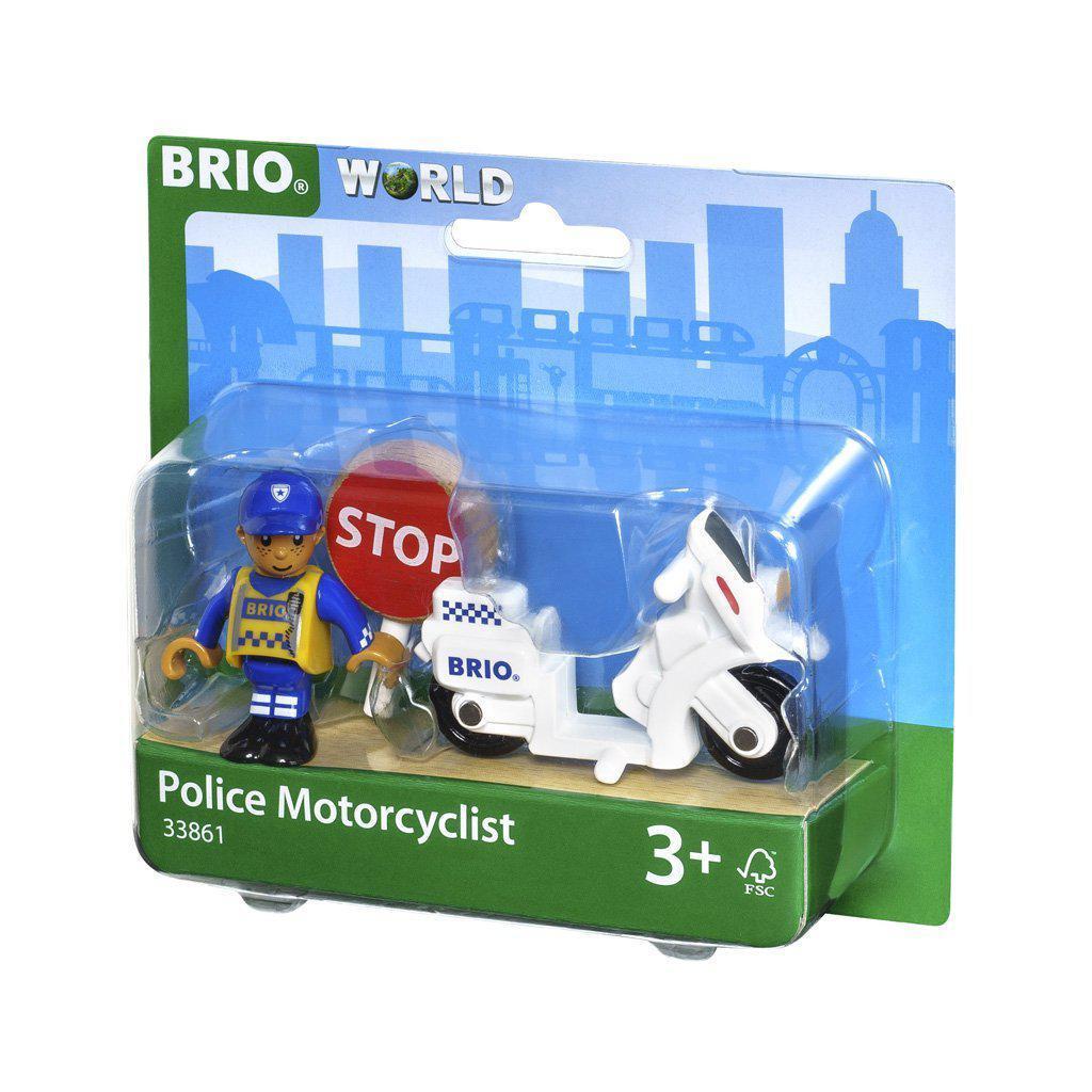 Police Motorcyclist-Brio-The Red Balloon Toy Store