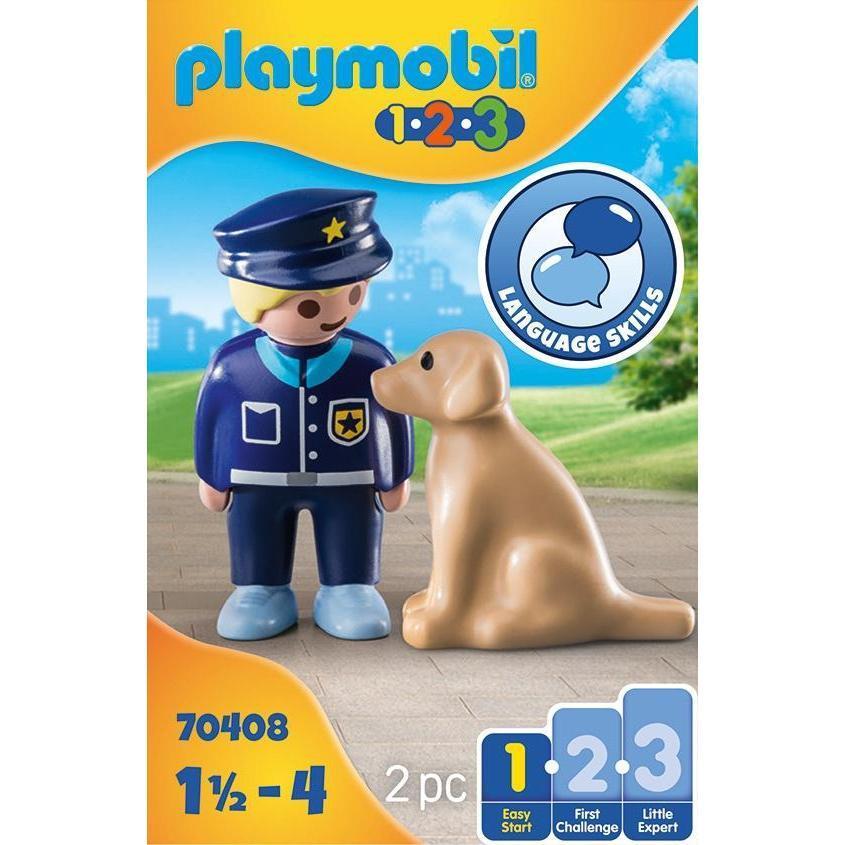 Police Officer with Dog-Playmobil-The Red Balloon Toy Store
