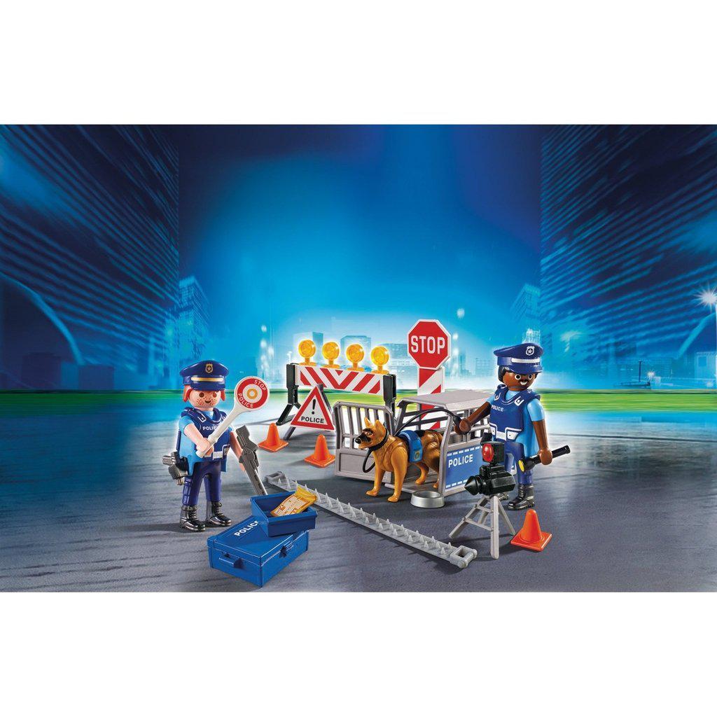 Police Roadblock-Playmobil-The Red Balloon Toy Store