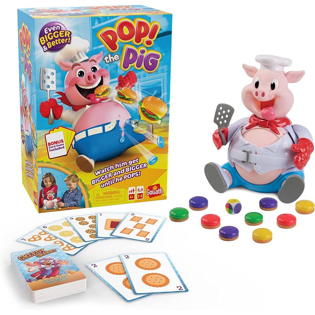 Pop the Pig w/ Bonus Greedy Granny Old Maid-Goliath Games-The Red Balloon Toy Store