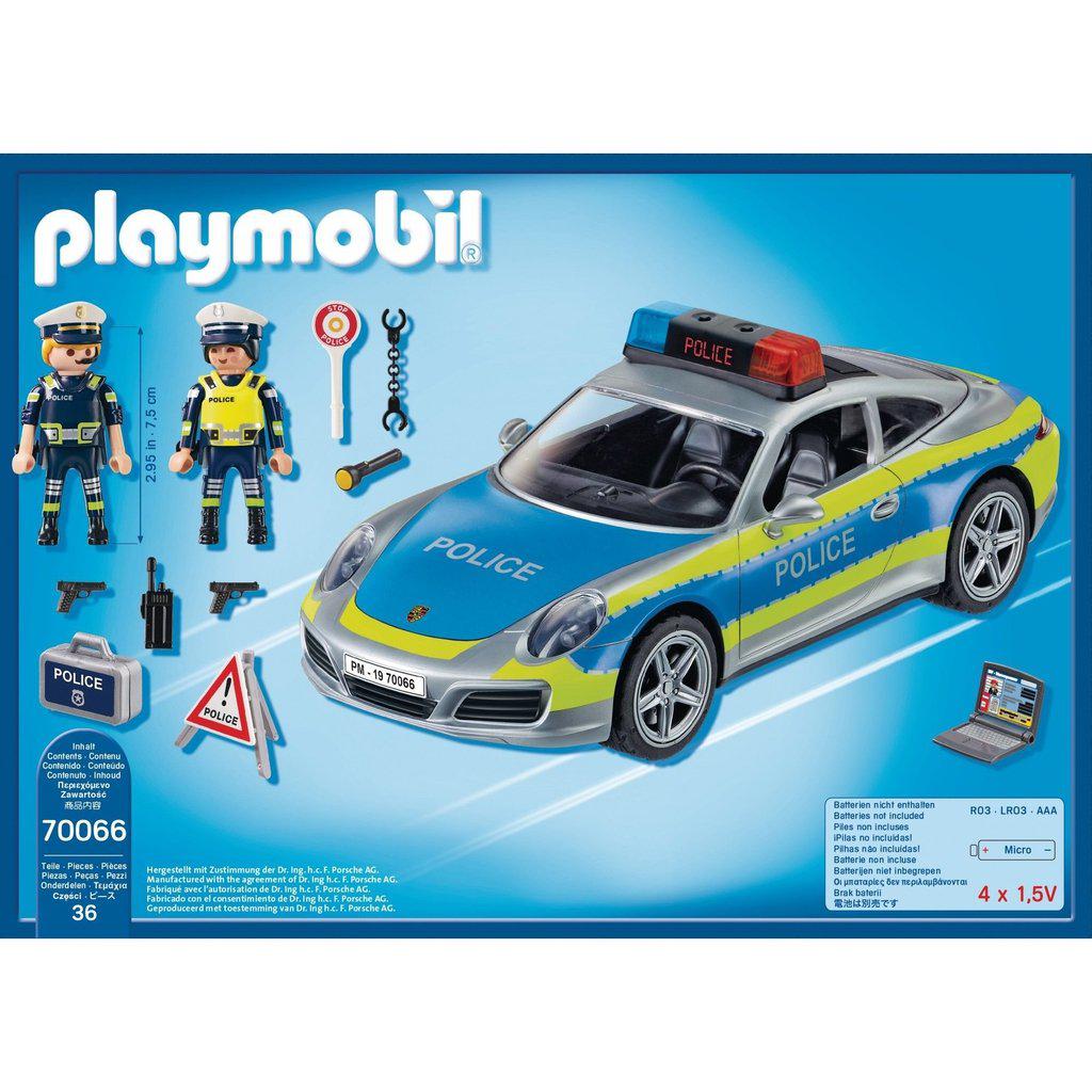 Porsche 911 Carrera 4S Police-Playmobil-The Red Balloon Toy Store